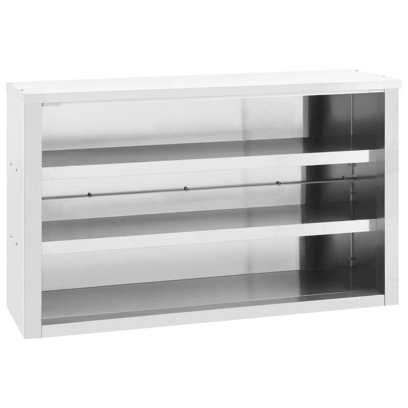 vidaXL Kitchen Wall Cabinet 120x40x75 cm Stainless Steel