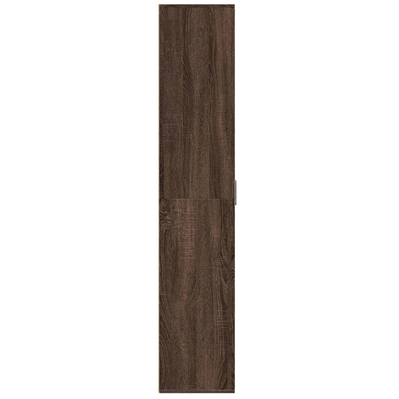 Highboard Brown Oak 80x35x180 cm Engineered Wood