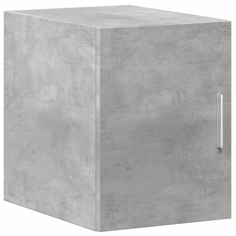 Slim Storage Cabinet Concrete Grey 30x42.5x225 cm Engineered Wood