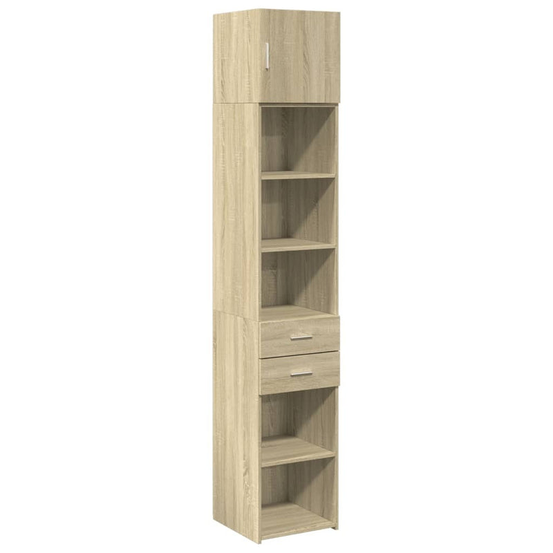 Slim Storage Cabinet Sonoma Oak 40x42.5x225 cm Engineered Wood