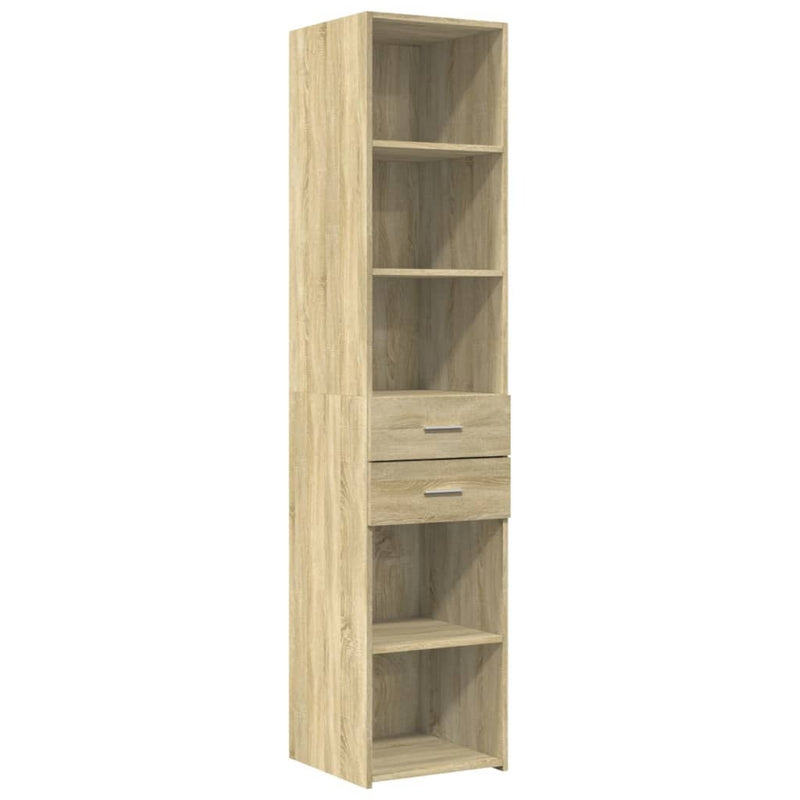 Slim Storage Cabinet Sonoma Oak 40x42.5x225 cm Engineered Wood