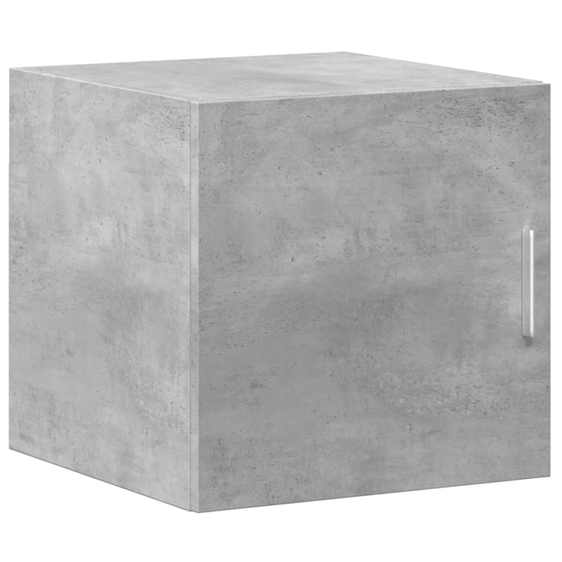 Slim Storage Cabinet Concrete Grey 40x42.5x225 cm Engineered Wood