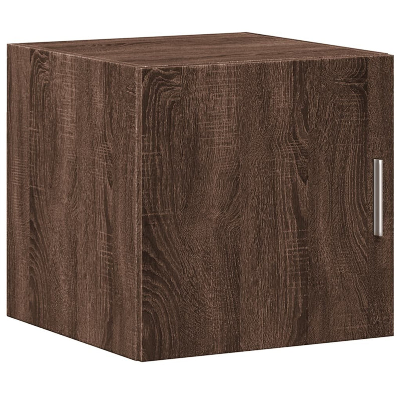 Slim Storage Cabinet Brown Oak 40x42.5x225 cm Engineered Wood