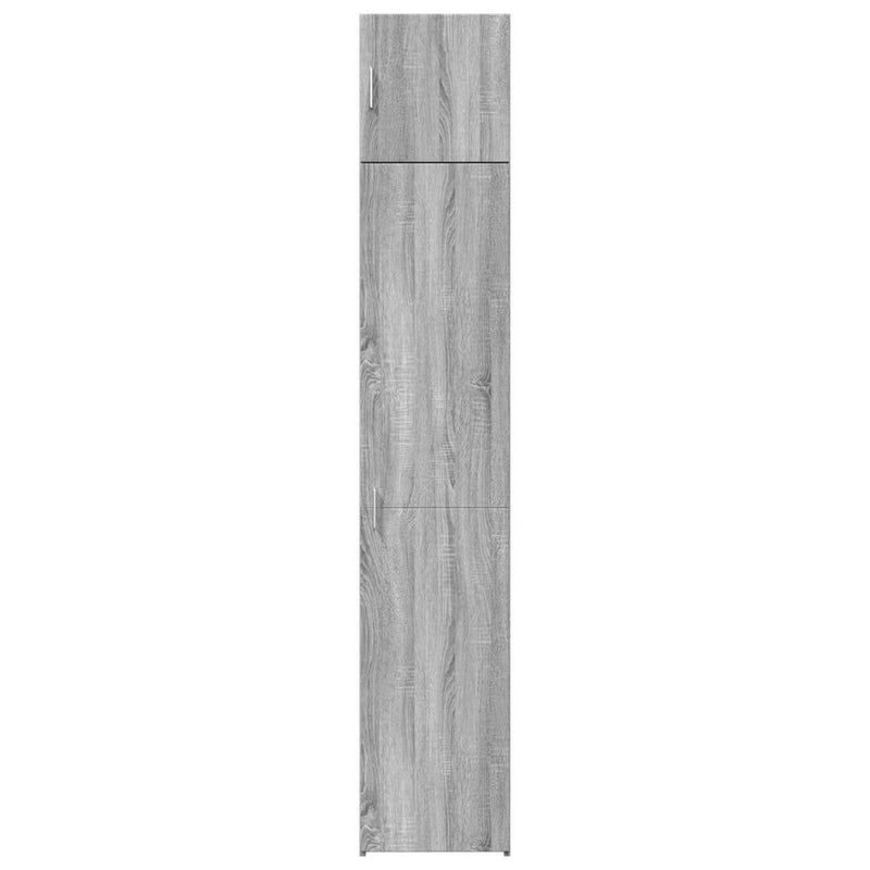 Slim Storage Cabinet Grey Sonoma 40x42.5x225 cm Engineered Wood