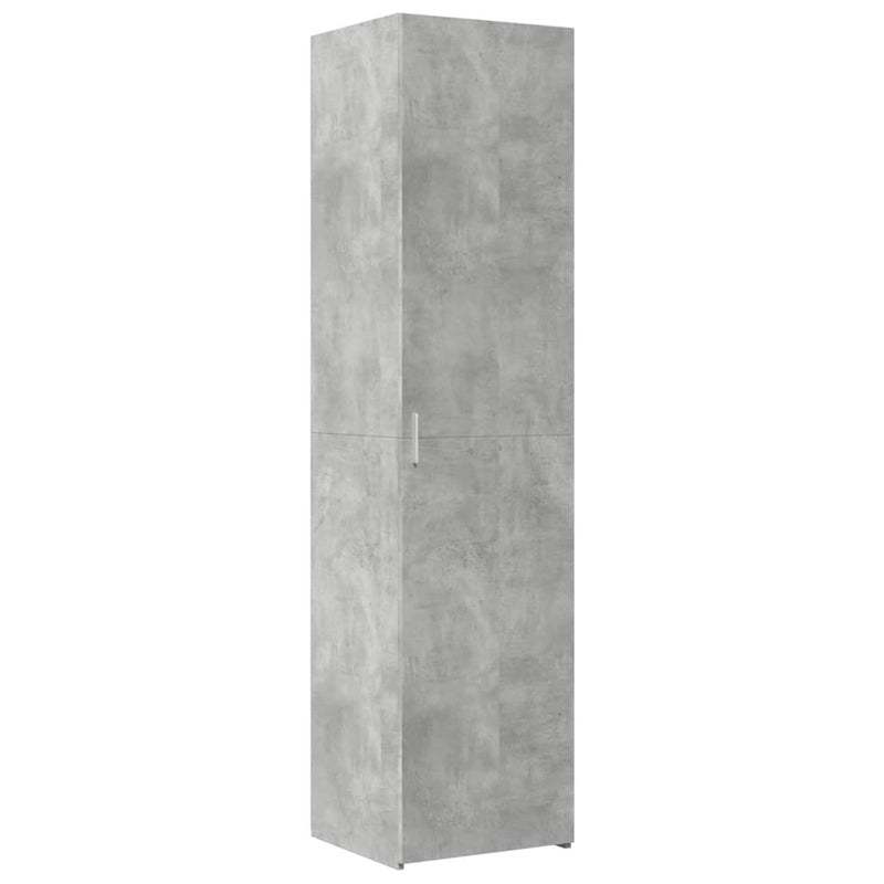 Slim Storage Cabinet Concrete Grey 45x42.5x225 cm Engineered Wood