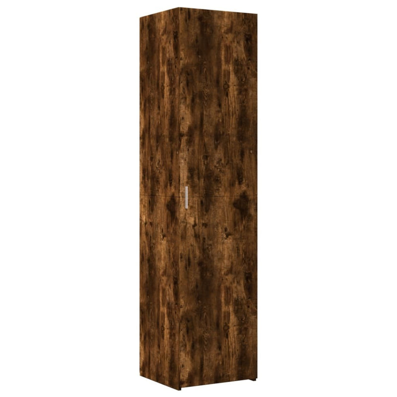 Slim Storage Cabinet Smoked Oak 45x42.5x225 cm Engineered Wood