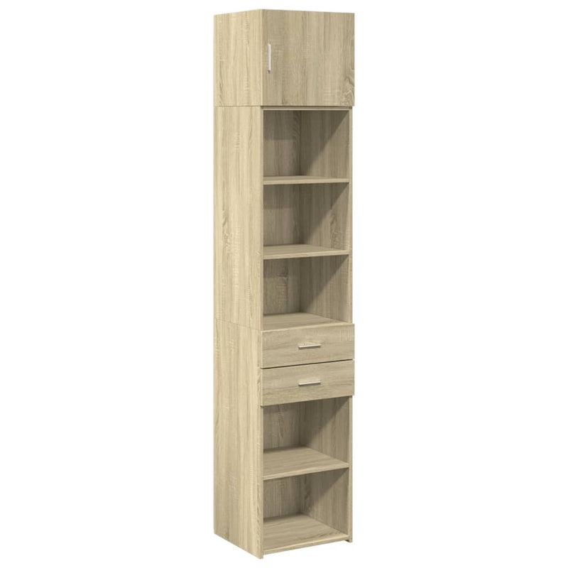 Slim Storage Cabinet Sonoma Oak 45x42.5x225 cm Engineered Wood