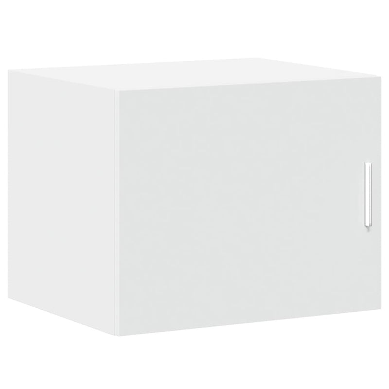 Slim Storage Cabinet White 50x42.5x225 cm Engineered Wood