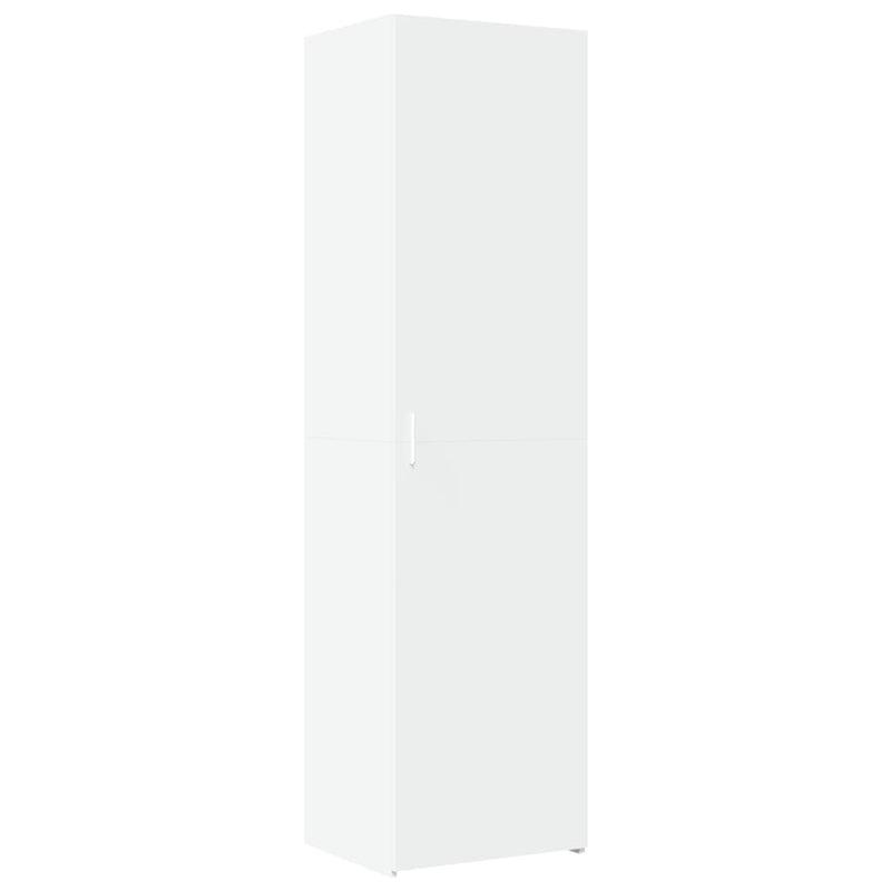 Slim Storage Cabinet White 50x42.5x225 cm Engineered Wood