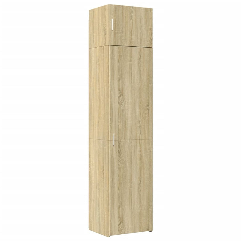 Slim Storage Cabinet Sonoma Oak 50x42.5x225 cm Engineered Wood