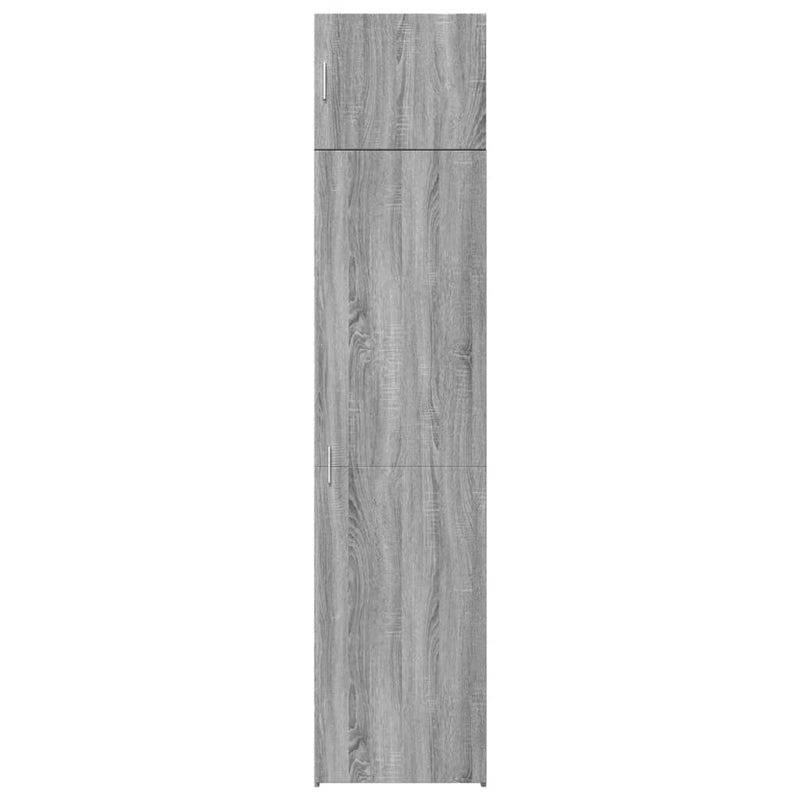 Slim Storage Cabinet Grey Sonoma 50x42.5x225 cm Engineered Wood