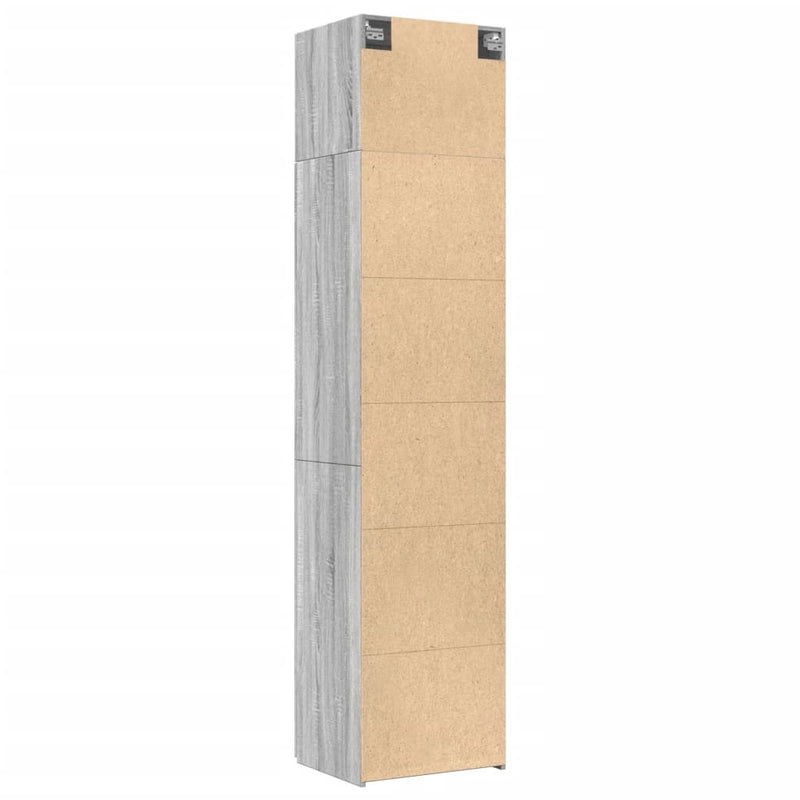 Slim Storage Cabinet Grey Sonoma 50x42.5x225 cm Engineered Wood