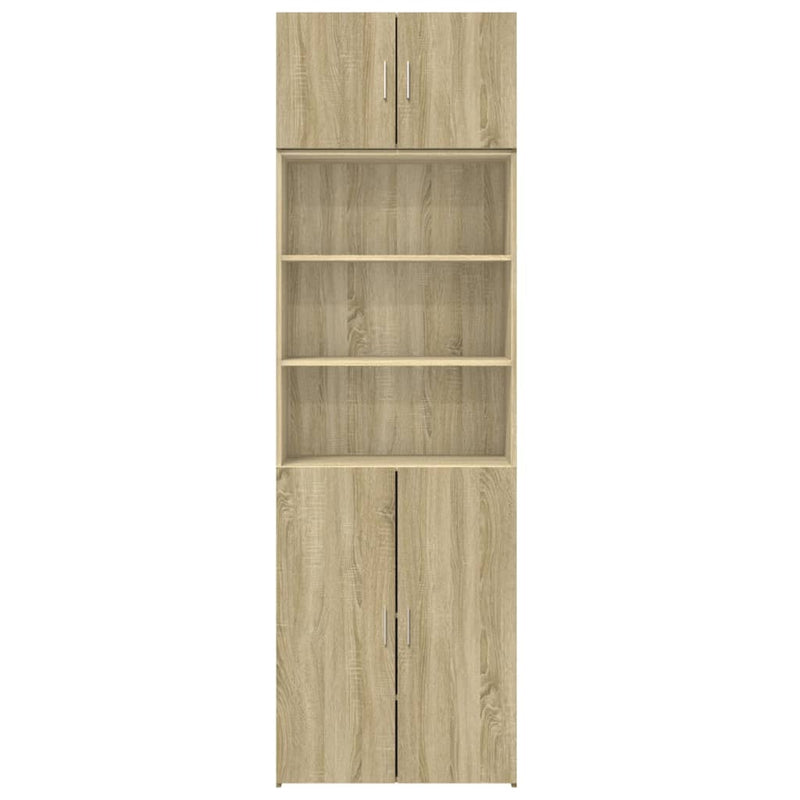 Storage Cabinet Sonoma Oak 70x42.5x225 cm Engineered Wood