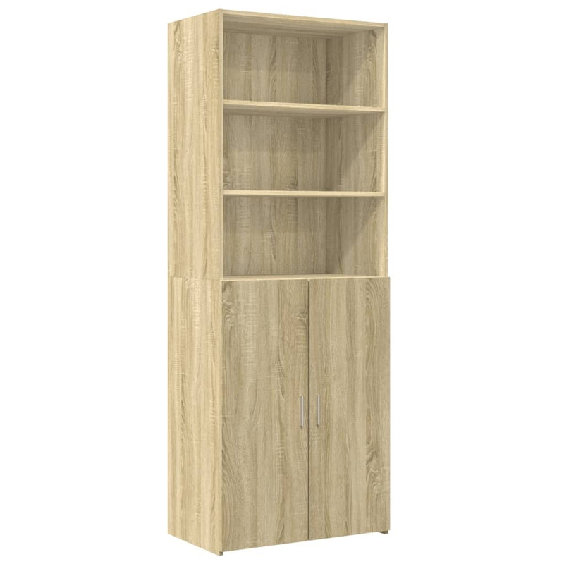 Storage Cabinet Sonoma Oak 70x42.5x225 cm Engineered Wood