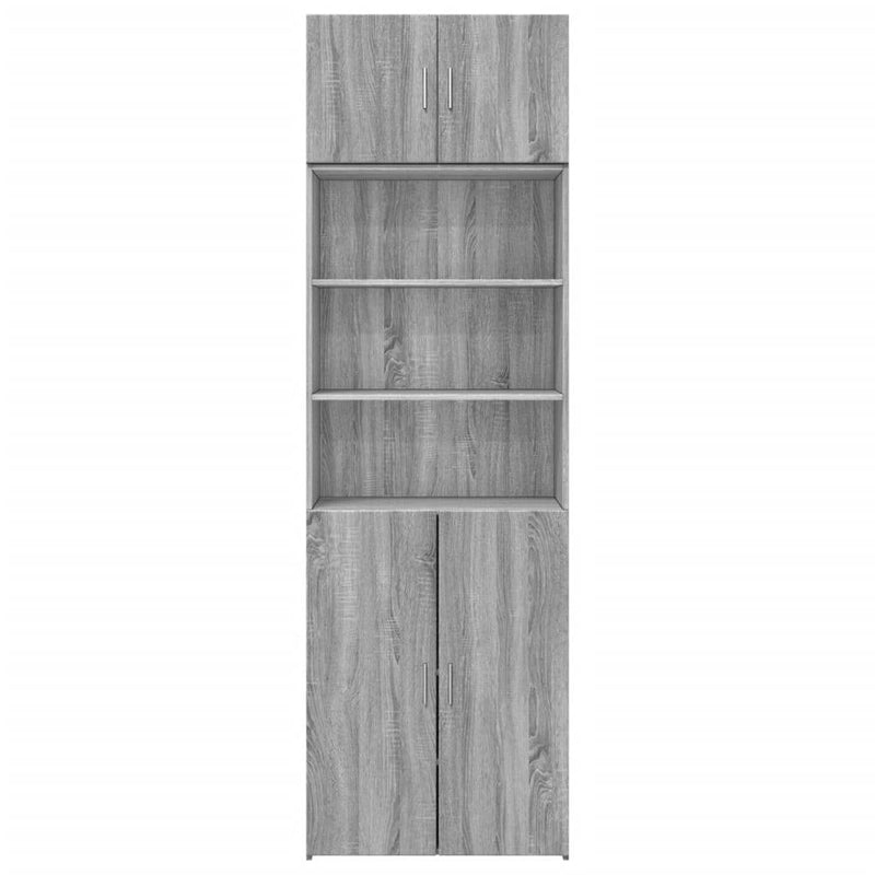 Storage Cabinet Grey Sonoma 70x42.5x225 cm Engineered Wood