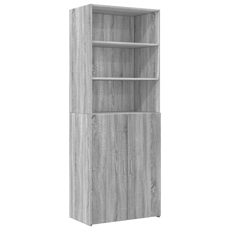 Storage Cabinet Grey Sonoma 70x42.5x225 cm Engineered Wood