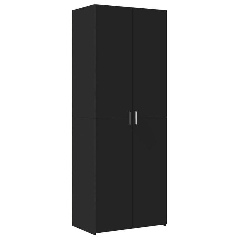 Storage Cabinet Black 70x42.5x225 cm Engineered Wood