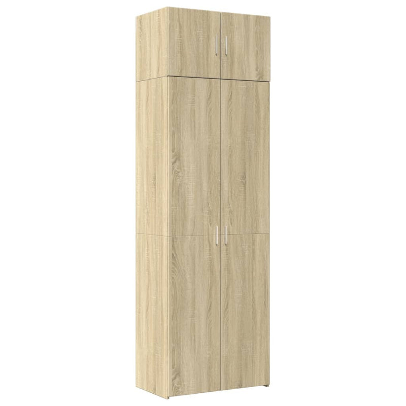 Storage Cabinet Sonoma Oak 70x42.5x225 cm Engineered Wood