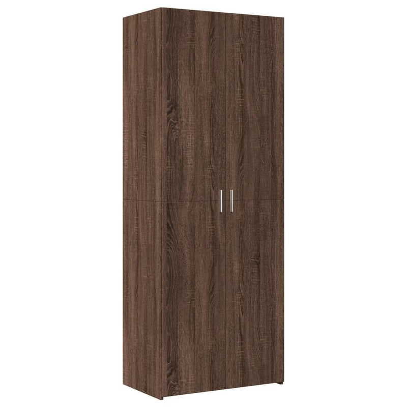 Storage Cabinet Brown Oak 70x42.5x225 cm Engineered Wood