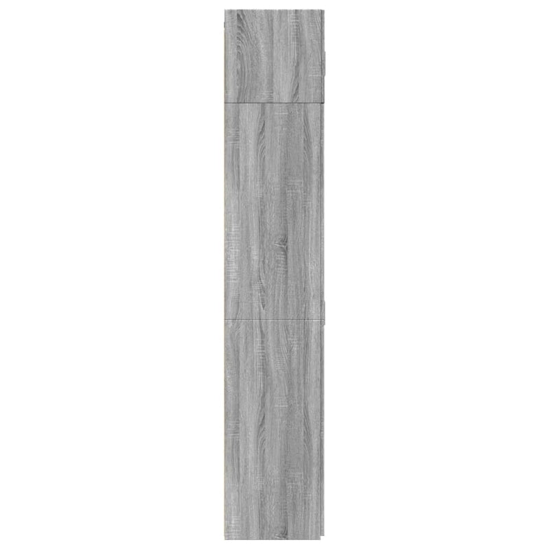 Storage Cabinet Grey Sonoma 70x42.5x225 cm Engineered Wood