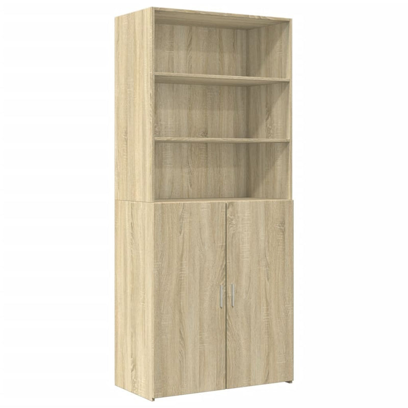 Storage Cabinet Sonoma Oak 80x42.5x225 cm Engineered Wood