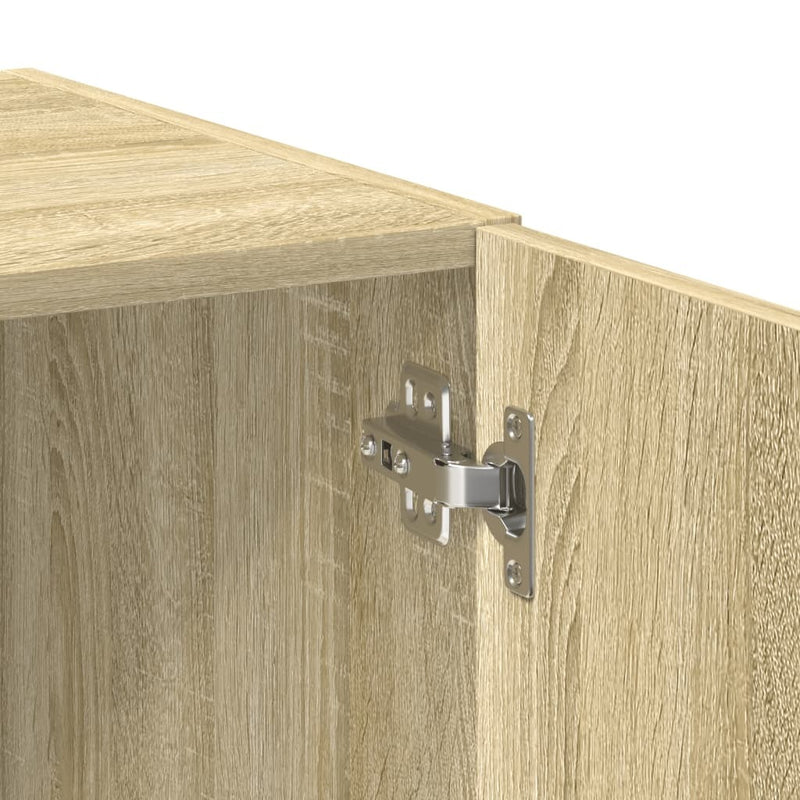 Storage Cabinet Sonoma Oak 80x42.5x225 cm Engineered Wood