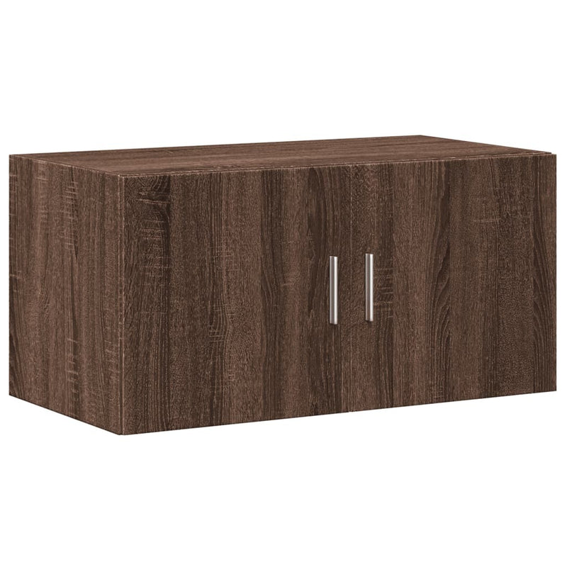 Storage Cabinet Brown Oak 80x42.5x225 cm Engineered Wood