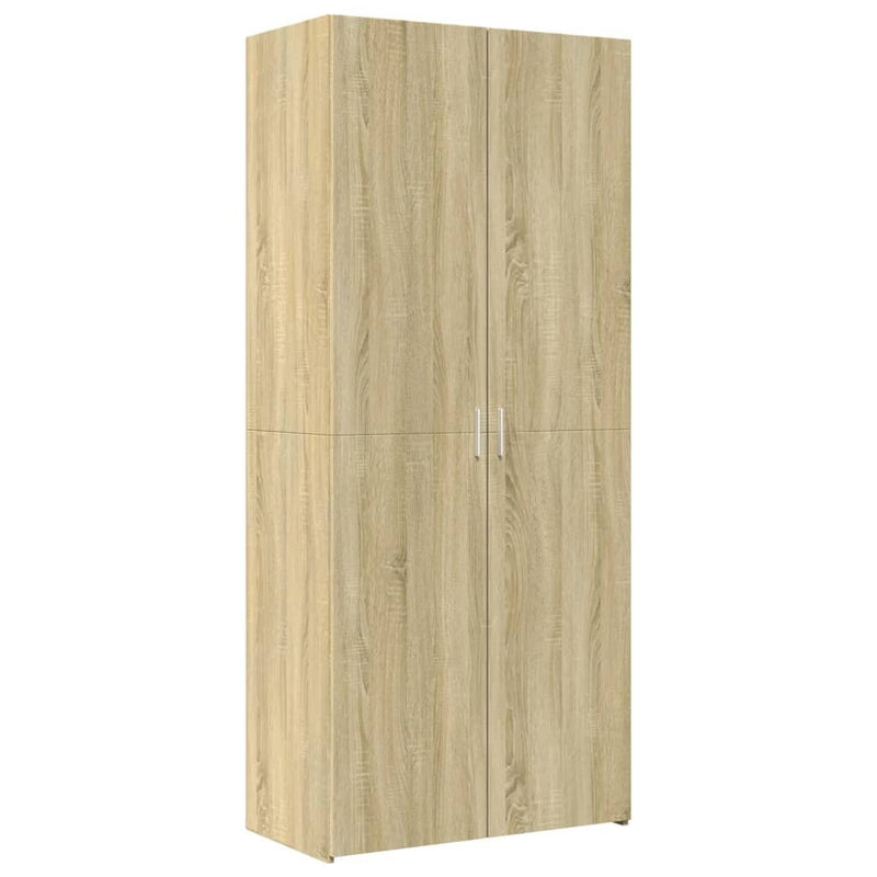 Storage Cabinet Sonoma Oak 80x42.5x225 cm Engineered Wood