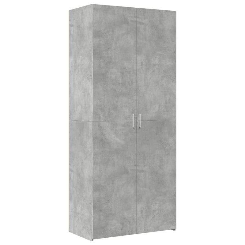 Storage Cabinet Concrete Grey 80x42.5x225 cm Engineered Wood