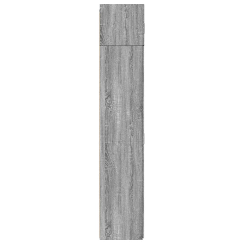 Storage Cabinet Grey Sonoma 80x42.5x225 cm Engineered Wood