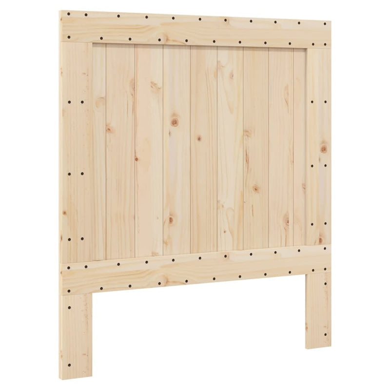 Bed Frame without Mattress with Headboard 90x200 cm Solid Wood