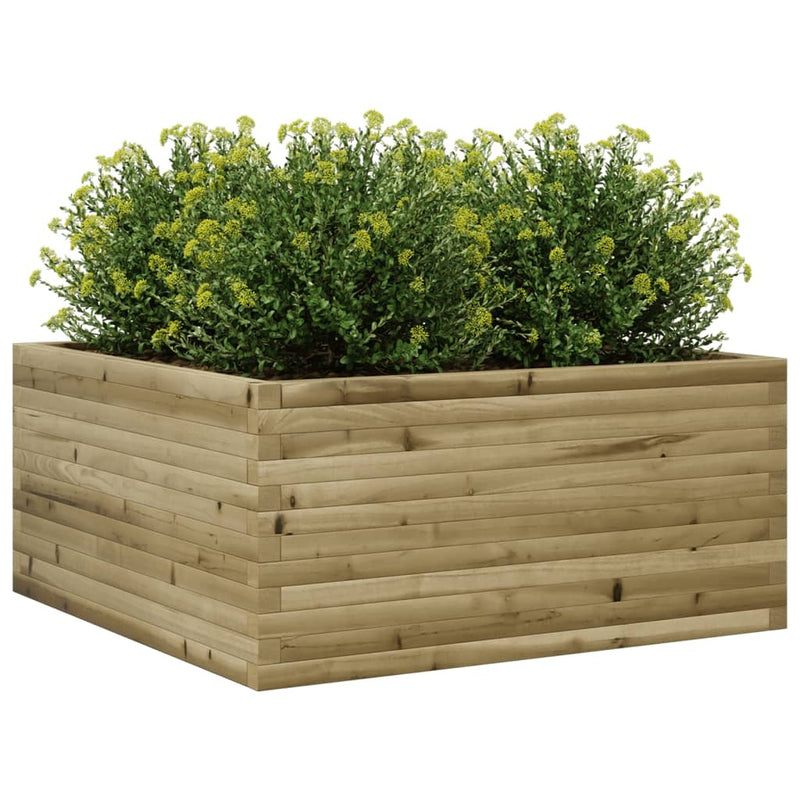 Garden Planter 100x100x46 cm Impregnated Wood Pine