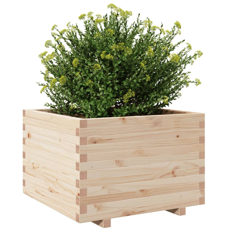 Garden Planter 70x70x49.5 cm Solid Wood Pine