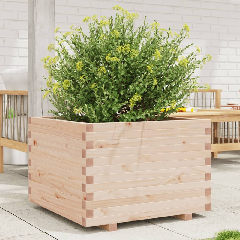 Garden Planter 70x70x49.5 cm Solid Wood Pine