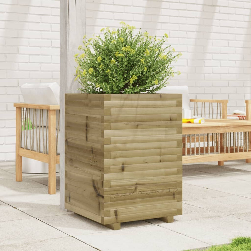 Garden Planter 50x50x72 cm Impregnated Wood Pine