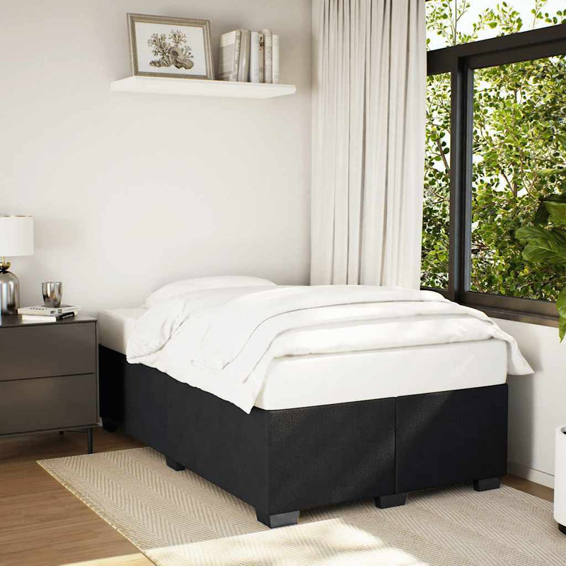 Bed Frame without Mattress Black?Double Velvet