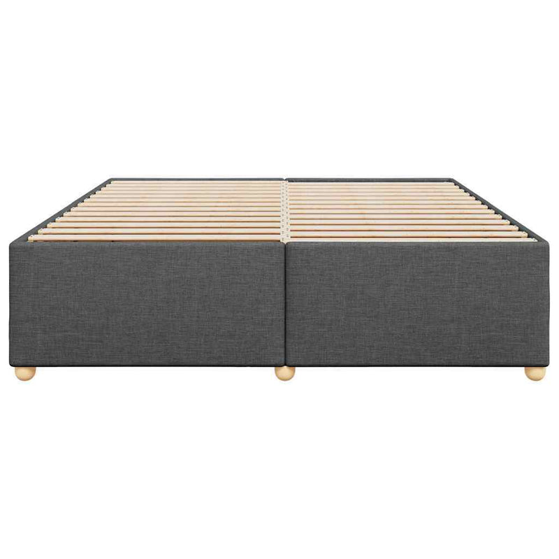 Bed Frame without Mattress Dark Grey?Super King Fabric