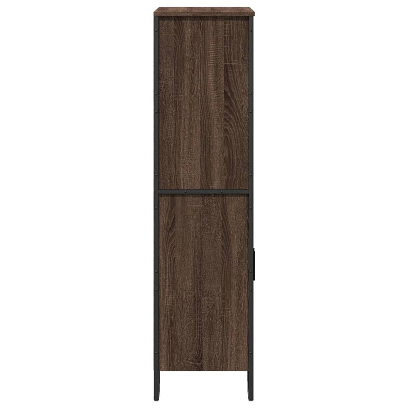 Highboard Brown Oak 79.5x35.5x137.5 cm Engineered wood