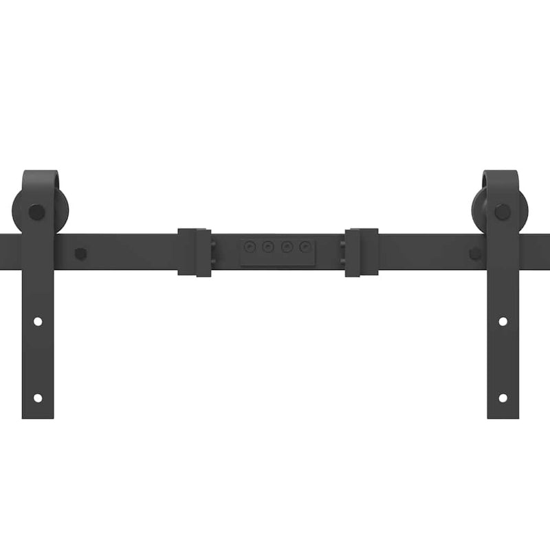 Sliding Door Hardware Kit 427 cm Steel Black