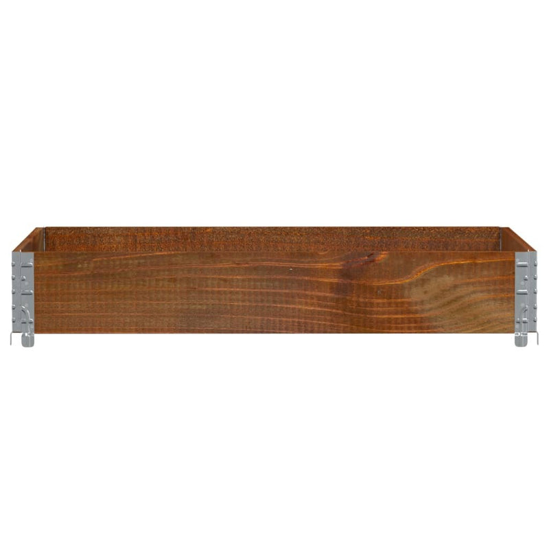 Garden Planter Brown 120x80 cm Solid Wood Pine