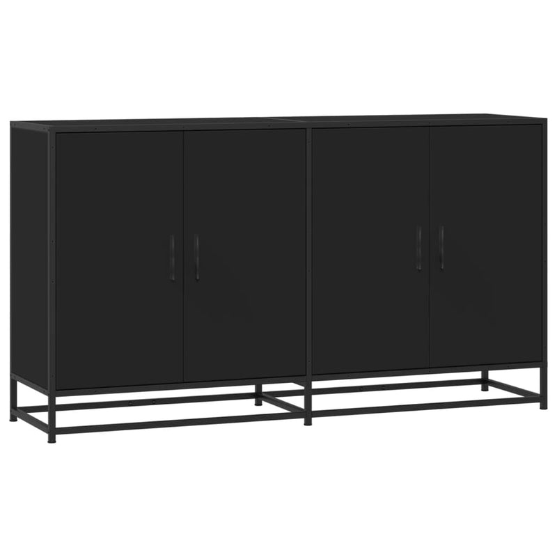 Sideboard Black 134x35x76 cm Engineered Wood