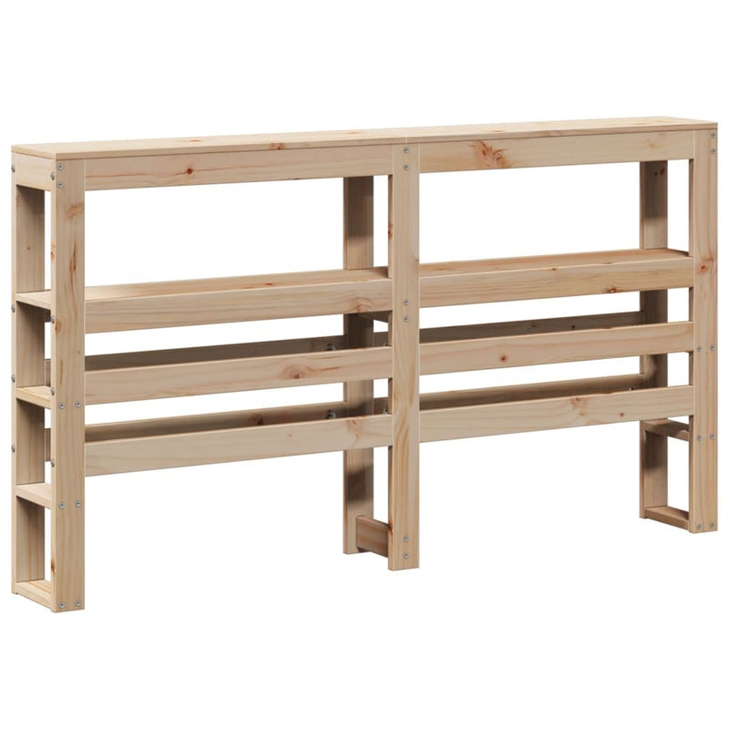 Bed Frame without Mattress 140x190 cm Solid Wood Pine