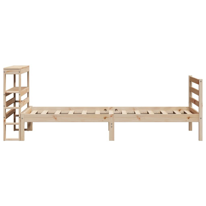 Bed Frame without Mattress 100x200 cm Solid Wood Pine