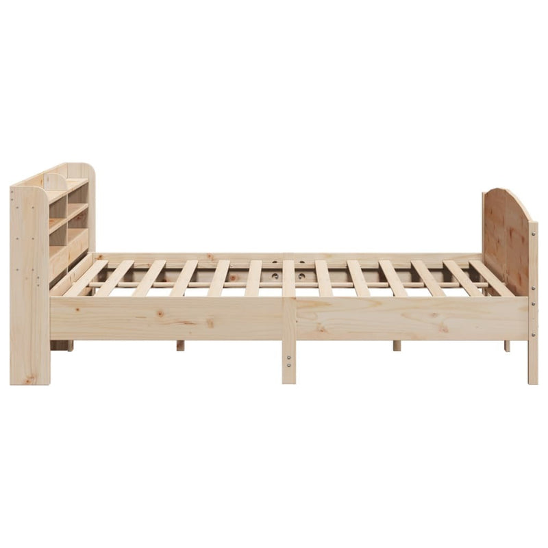 Bed Frame without Mattress 200x200 cm Solid Wood Pine