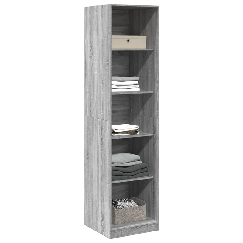 Wardrobe Grey Sonoma 50x50x200 cm Engineered Wood