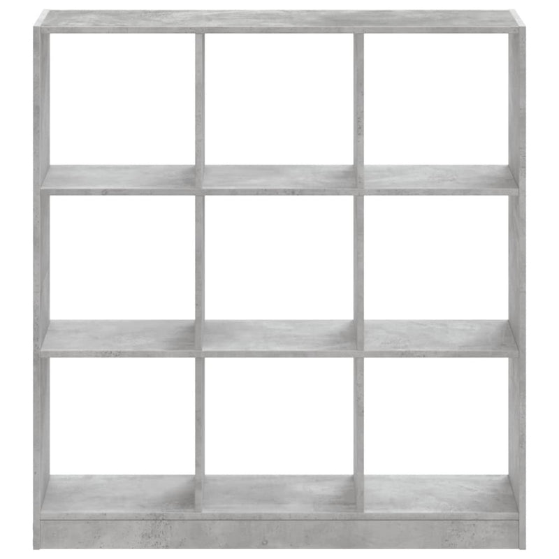 Bookcase Concrete Grey 102x32x108 cm Engineered Wood