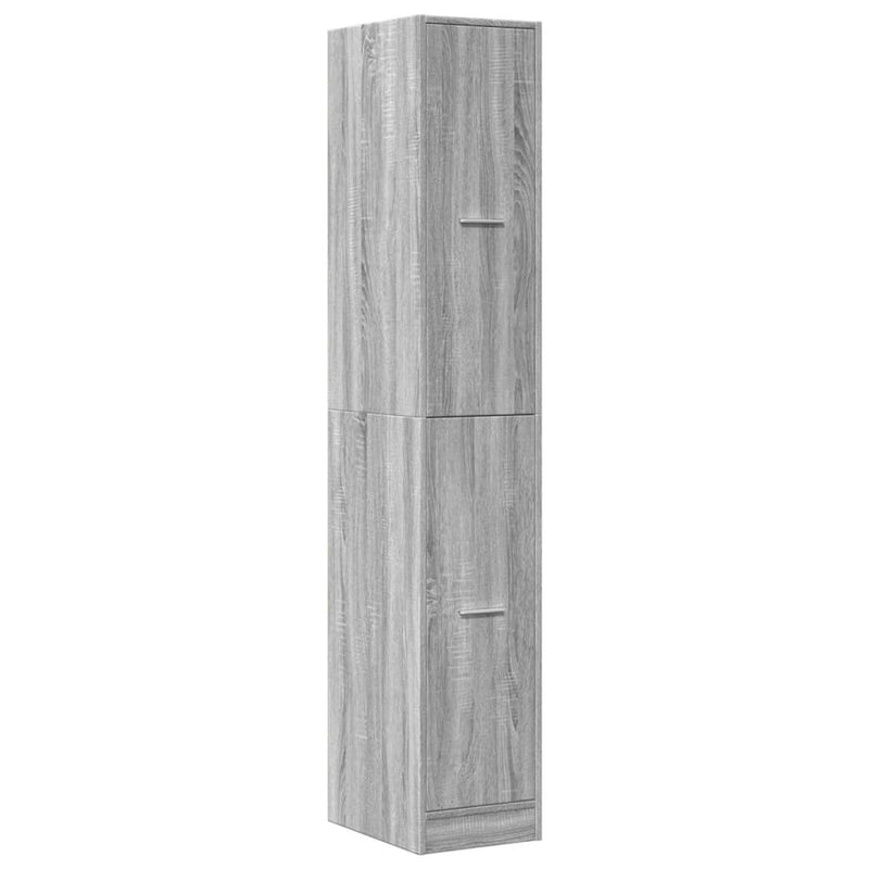 Apothecary Cabinet?Grey Sonoma 30x41x174.5 cm Engineered Wood