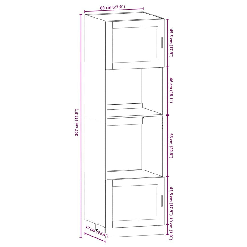 7 Piece Kitchen Cabinet Set Kalmar Brown Oak Engineered Wood