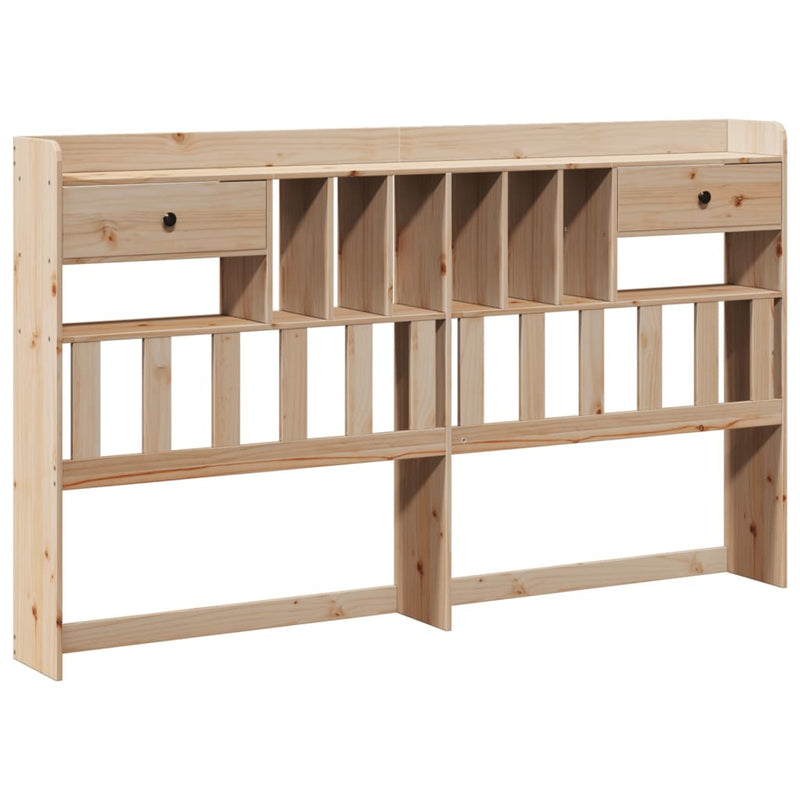 Bookcase Bed without Mattress 200x200cm Solid Wood Pine