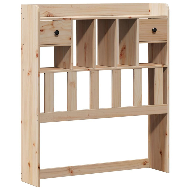 Bookcase Bed without Mattress 100x200cm Solid Wood Pine